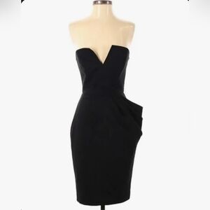 Bebe strapless cocktail dress